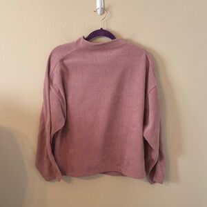 Madewell Striped Jacquard Funnelneck Top